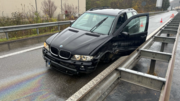 Am Donnerstag verunfallte ein Autofahrer auf der A4. Bild: zVg/SHPol