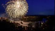 Das Feuerwerk am Rheinfall fällt in diesem Jahr ins Wasser. Bild Selwyn Hoffmann