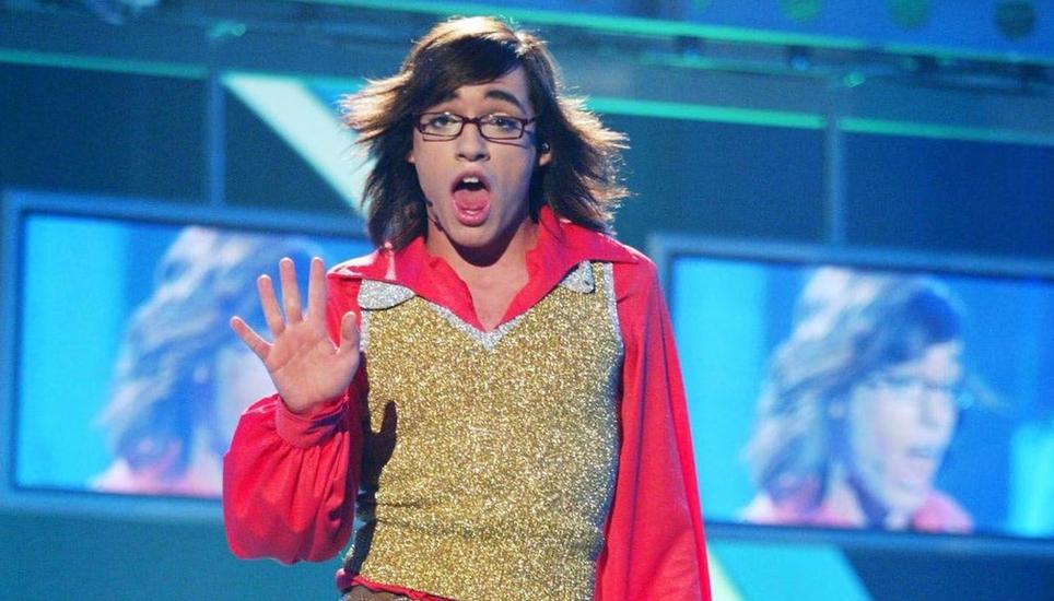 Daniel Küblböck, 17 Jahre jung bei einem Aufritt in der Show Deutschland sucht den Superstar (DSDS) im Jahr 2002. Bild: Dukas