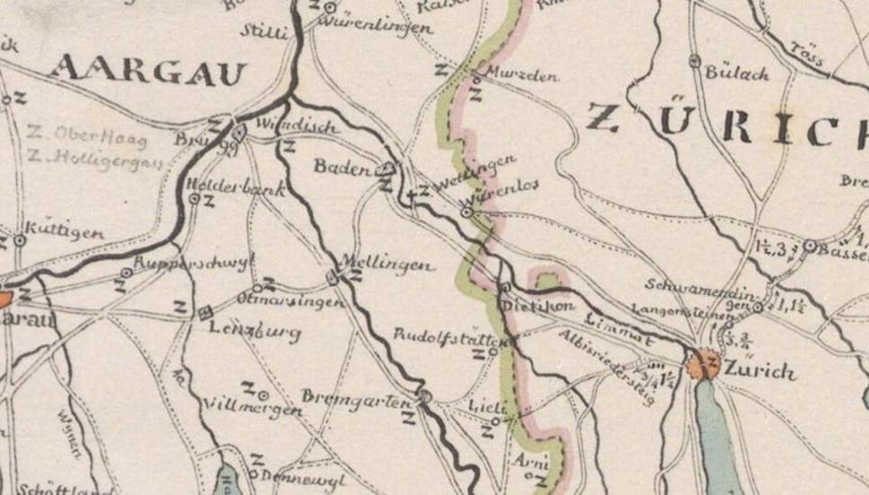 Nicht nur gegenüber dem Ausland - hier am Pass Grosser St. Bernhard - gab es in der Eidgenossenschaft einst unzählige Zollübergänge. De Agostini Editorial/Getty