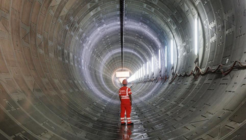Eine Flut vor der Vollendung? «Das wäre mein persönlicher Albtraum», sagte Awel-Gesamtprojektleiter Adrian Stucki. Bild: Severin Bigler