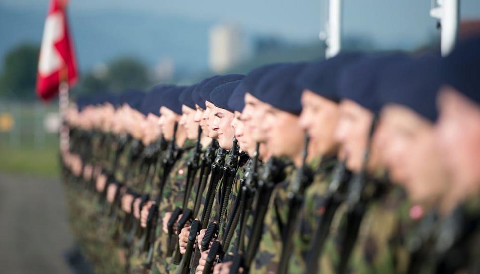 Hier passierte der Fall: in der Infanterie-Rekrutenschule in Colombier NE. Archivbild: Christian Beutler / Keystone