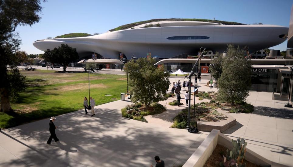Ein Raumschiff mitten in Los Angeles. Das Museum von George Lucas wird eine Architekturikone und ein Touristenmagnet. Bild: TMB