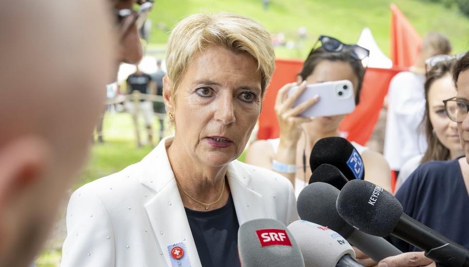 Auch der Plan B hat nicht funktioniert: Bundespräsidentin Karin Keller-Sutter. Bild: Keystone