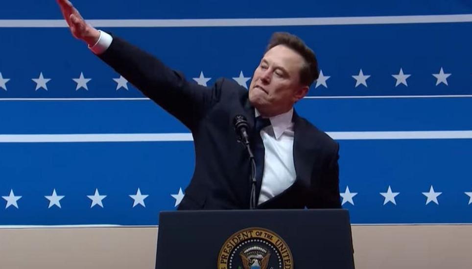 Skandalöse Geste: So reagiert die Welt auf Elon Musks scheinbaren Hitlergruss. Bild: