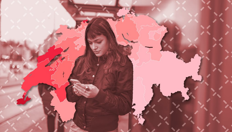 Aufgepasst aufs Handy: Auch in der Schweiz kommen Smartphones schnell mal weg. Keystone-SDA/Gaetan Bally