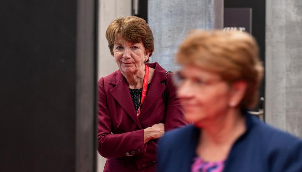 Die Chefin und ihre Beraterin: Bundespräsidentin Viola Amherd (rechts) , Brigitte Hauser-Süess im Januar 2024 am WEF in Davos.