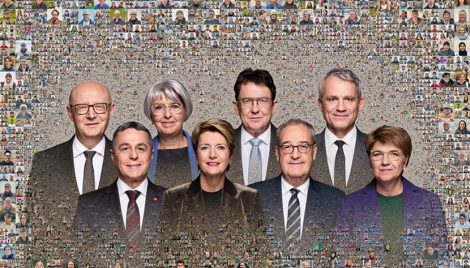 Das Konzept für das neue Bundesratsbild hat Bundespräsidentin Karin Keller-Sutter ausgewählt.