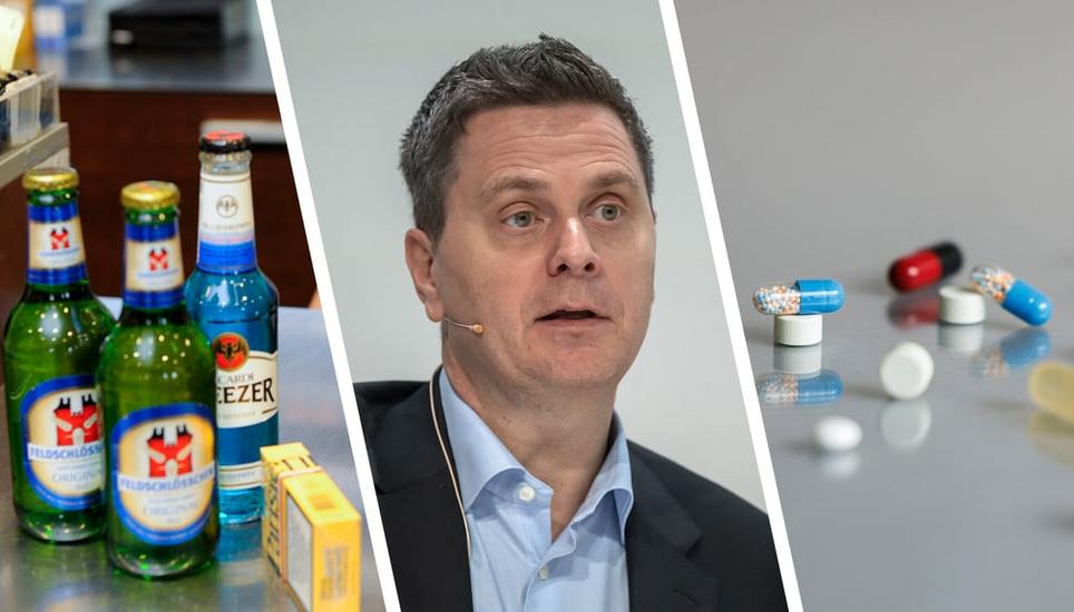 Roche-Chef Thomas Schinecker redet den Schweizer Behörden ins Gewissen. Bild: Georgios Kefalas / Keystone