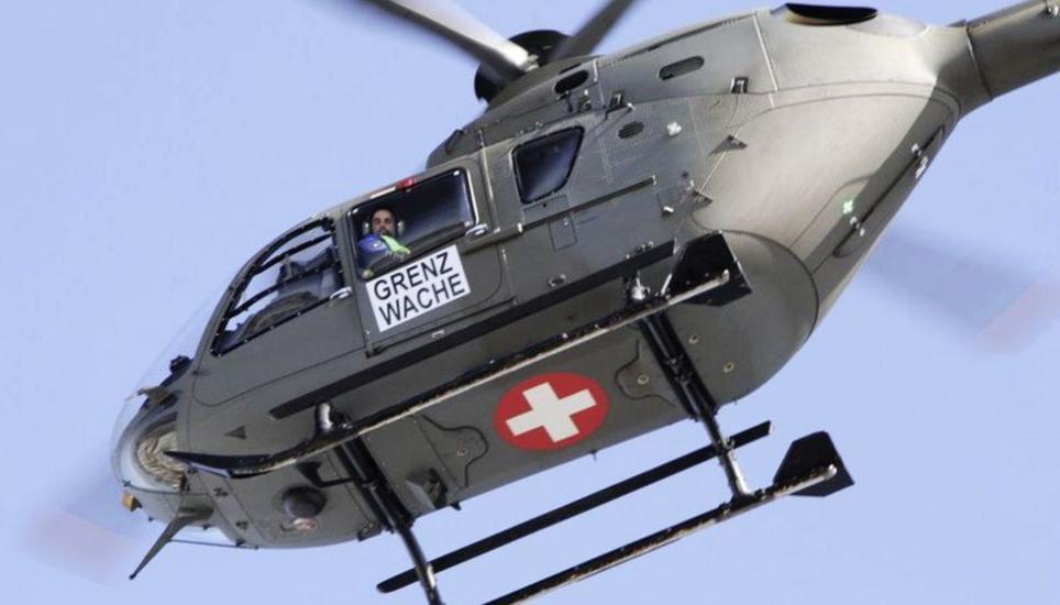 Ein EC-635-Helikopter im Einsatz für die Grenzwache. Bild: Grenzwachtkorps