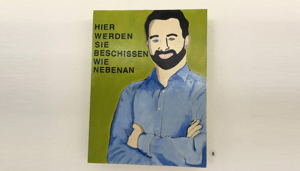 Sylv Montresor, Hier werden Sie beschissen wie nebenan, 350 Fr.
