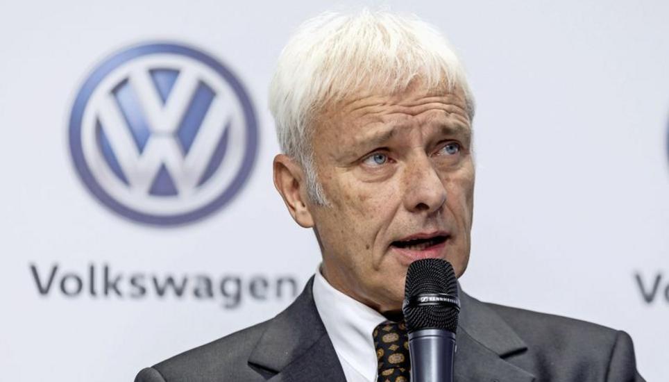 VW-Chef Matthias Müller erläuterte den Zukunftspakt, mit dem der Konzern wieder flottgemacht werden soll. Bild: Key