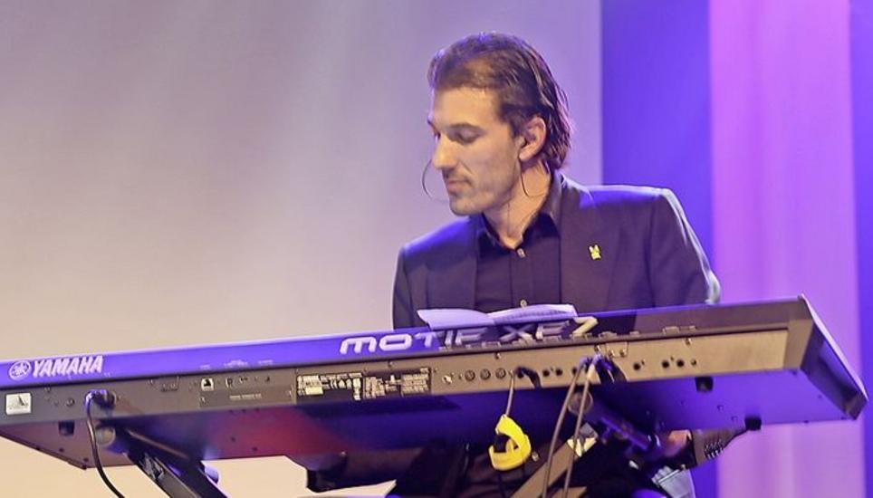 Fabio Cancellara am Piano.