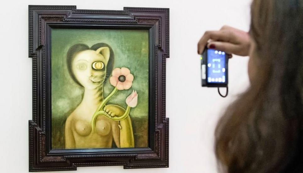 In der neuen Ausstellung im Klee-Zentrum Bern ist auch Victor Brauners Bild «Femme en chatte» (1940) zu sehen. Bild: Key