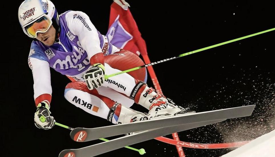 Nur einer war besser: Carlo Janka fuhr in Alta Badia auf den zweiten Platz und überraschte alle. Bild: Key