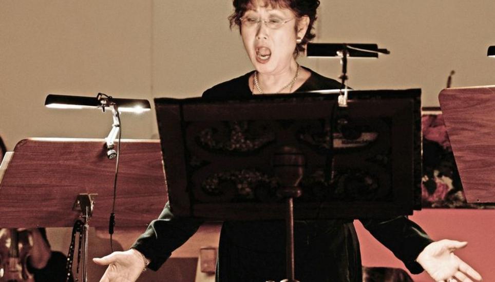 Sopranistin Yumi Golay in der Buchberger Kirche am Montagabend.Bild Theo Kübler