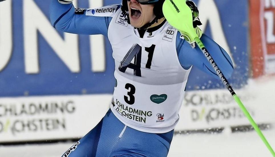 Am Ort seines ersten Weltcupsiegs war Henrik Kristoffersen erneut überlegen. Bild: Key