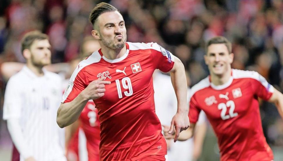 Der Rückkehrer des Spiels: Lange fehlte Stürmer Josip Drmic dem Nationalteam wegen Verletzungen. Kaum wieder dabei, markierte er das erlösende Siegtor. Bild: Key