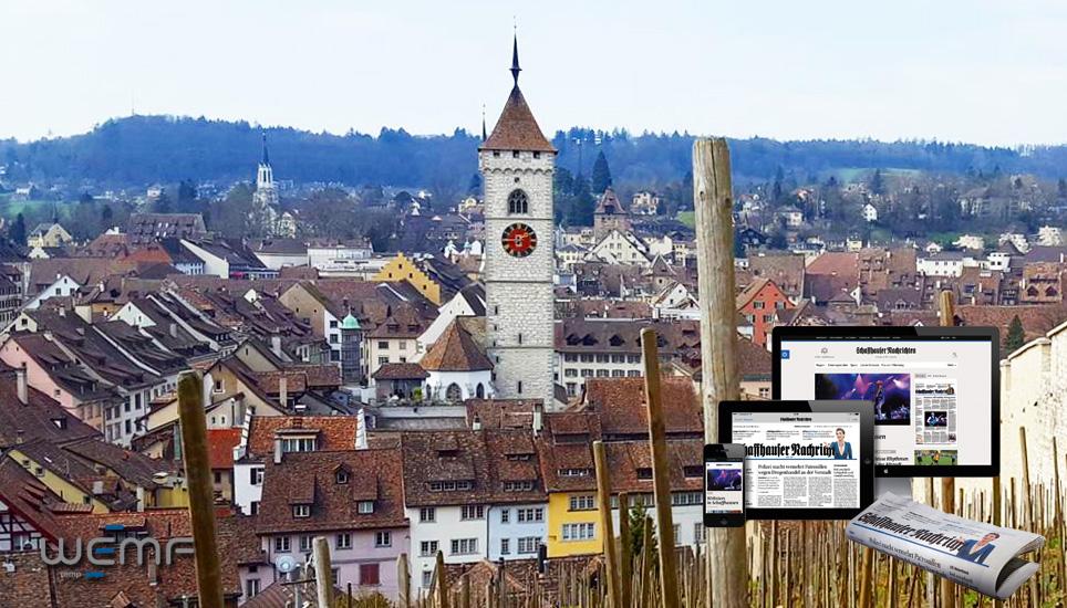 Rund 60 000 Personen in der ganzen Schweiz lesen jede Woche die Grossauflage der «Schaffhauser Nachrichten». Bild: shn.ch