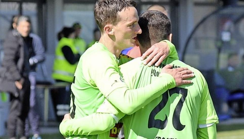 FCS: Steven Lang (links) traf erneut. Bild: Daniel F. Koch
