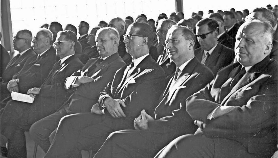 Mit einem grossen Festakt wurden vor 50 Jahren die Streitigkeiten um die Enklave Büsingen beigelegt. Archivbild: Bruno Bührer