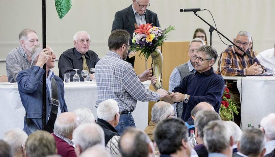 Die Schaffhauser Turnveteranen tagten am Sonntag an der 96. Landsgemeinde in der Steiner Dreifach-Sporthalle. Bilder: Evelyn Kutschera