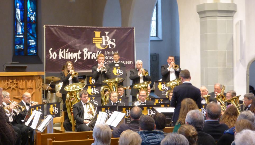 Gestern Abend fand das zweite Frühlingskonzert der Bandformation «United Brass Schaffhausen» statt. Bild: Radio Munot