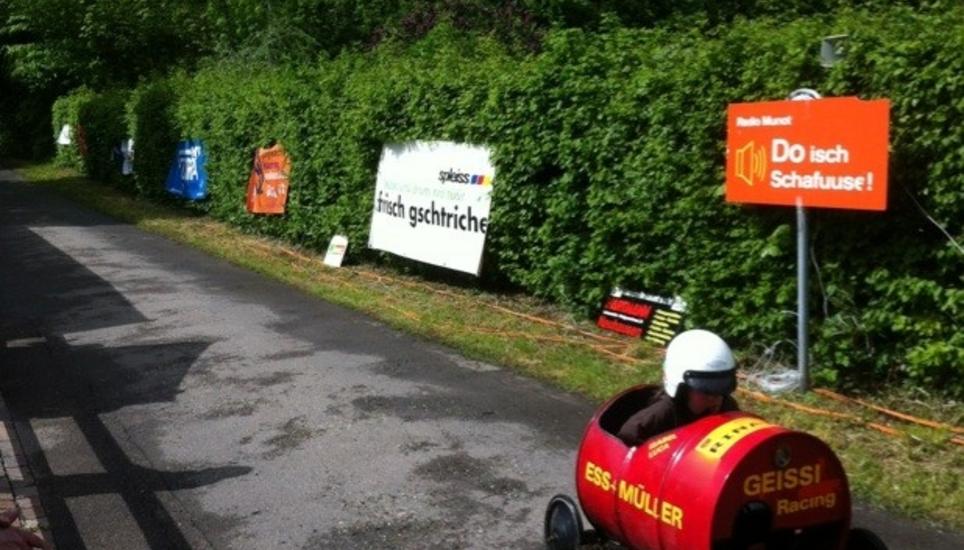 Achivbild vom Seifenkistenrennen 2012. Bild: Radio Munot