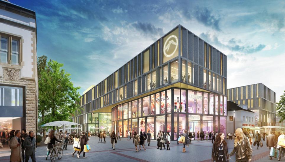 Erste Visualisierung des Einkaufszentrum «Cano» in Singen. Bild: Radio Munot