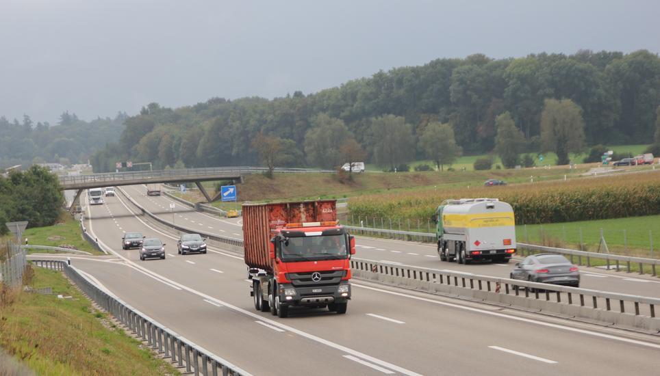Diie Gruppe «TaskForce A4» will den Erdwall, welcher die Gemeinde Hettlingen vor der A4 schützt, erhalten. Bild: Radio Munot