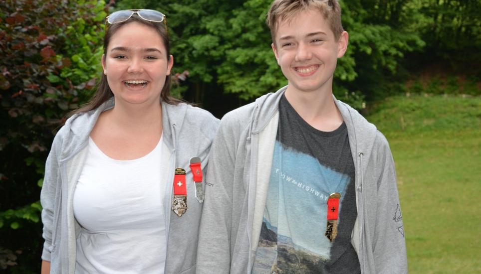 Die Gewinner Alessandra Juchli und Luca Kellenberger. Bild: zVg
