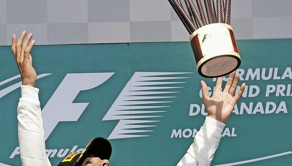 Lewis Hamilton erlebt in Montreal oft Glücksgefühle – auch gestern wieder. Bild: Key