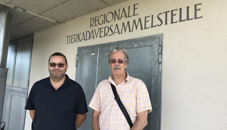 Peter Müller (rechts) und Matthias Gisler. Bild: Radio Munot
