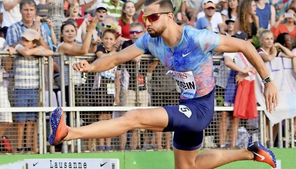 Sein Lauf ging in der Endphase gut auf: Kariem Hussein gewann über 400 m Hürden und blieb unter 49 Sekunden. Bild: Key
