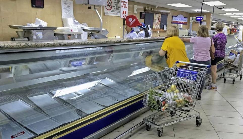Versorgungsengpass in Venezuela: In vielen Geschäften gibt es kaum mehr etwas zu kaufen. Bild: Key
