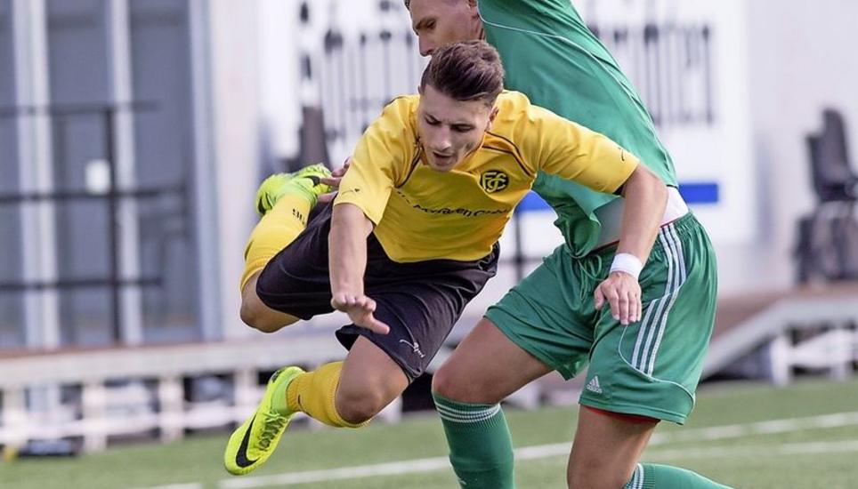 Gekämpft, aber verloren: Der FCS2 zeigte gegen Buchs vollen Einsatz, war aber auf verlorenem Posten gegen den Aufsteiger. Bild: Roger Albrecht