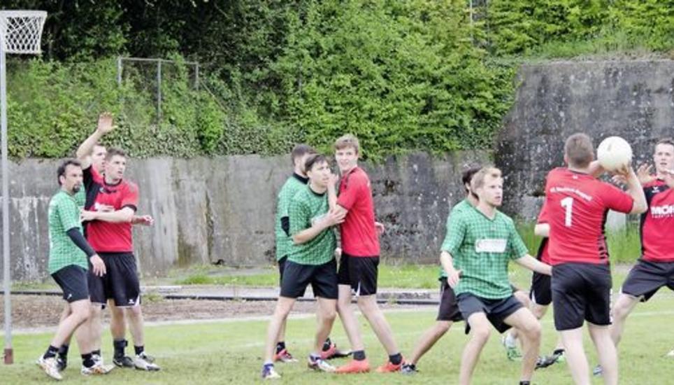 Nicht ganz zufrieden mit dem Rückrundenstart war das NLB-Männerteam aus Neuhausen-Löhningen. Bild: Manuel Stamm