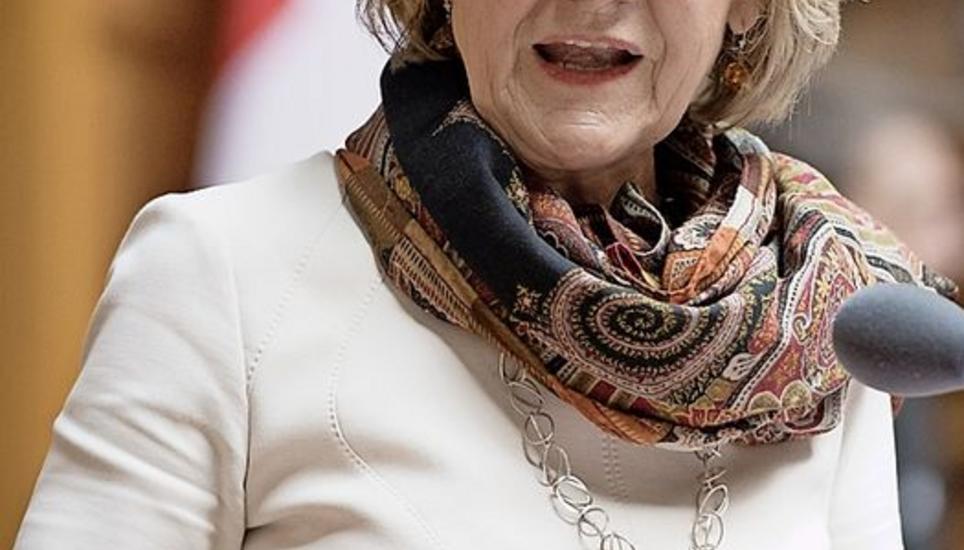 Susanne Leutenegger Oberholzer spricht während der Frühlingssession. Bild: Key
