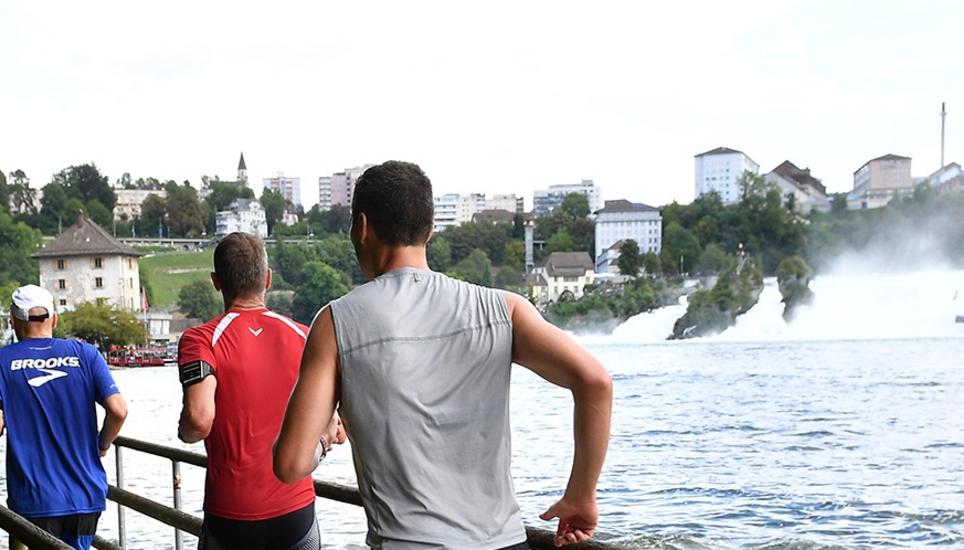 Mohamednur Hamd siegte am heutigen Rheinfalllauf. Bild: Symbolbild Archiv