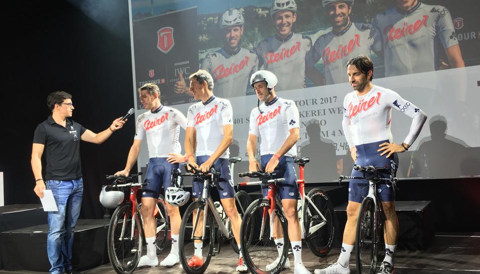 Pius Stucki, Andre Seiler, Yves Covi und Peter Föhn. Bild: Radio Munot