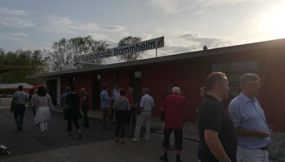 Das neue Clubhaus wurde gestern eingeweiht. Bild: Radio Munot