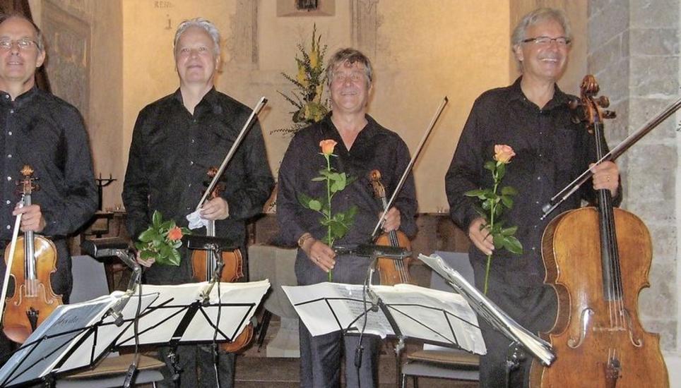 Das Auryn Quartett mit Matthias Lingenfelder, Steuart Eaton, Jens Oppermann und Andreas Arndt (von links). Bild XXX