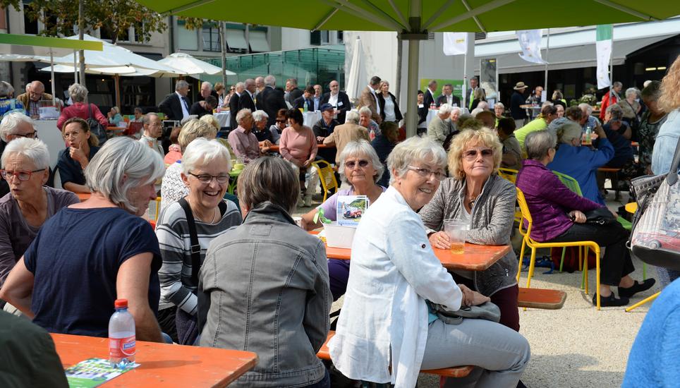 Zur gestrigen Feier zum 100-Jahr-Jubiläum von Pro Senectute Schaffhausen kamen viele Besucher.