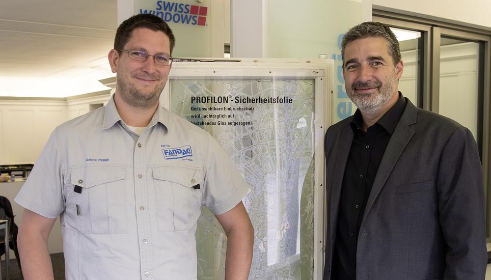Neuer Leiter der Schaffhauser Fand AG ist Gabriel Heggli (links), Heinz Baumgarter ist der Geschäftsführer. Bild: Jeannette Vogel