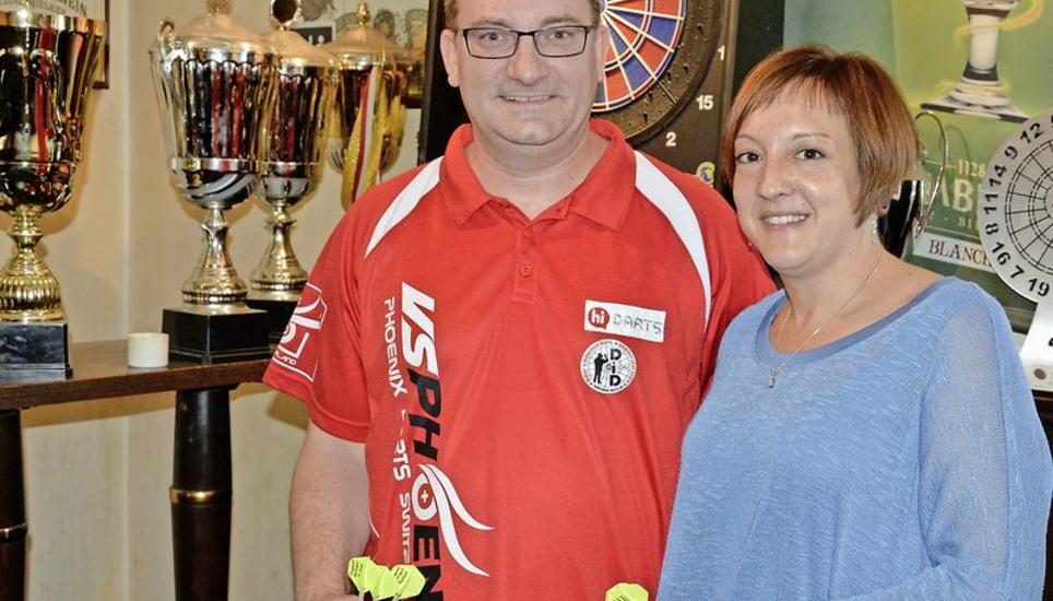Wollen in Las Vegas weitere Pokale und Titel einfahren: Raymond Balbach und Andrea Huber reisen mit dem Nationalteam zur Weltmeisterschaft nach Amerika. Bild: Tobias Erlemann