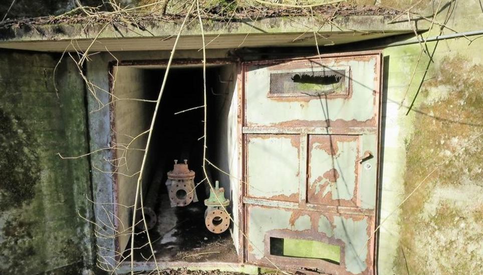 Ein Zugangsstollen bei der Tössriederen erinnert an die dahinter versteckten, riesigen Tanklager der Migrol. Bild: Awel / Jürg Mühlemann