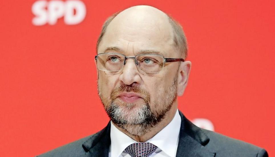 Ernüchterung statt Euphorie: SPD-Chef Martin Schulz im Parteihauptquartier in Berlin. Bild: Key