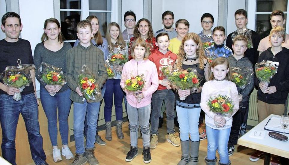 Die besten Radsportlerinnen und Radsportler wurden vom Kantonalverband geehrt. BILD MARKUS SPENGLER