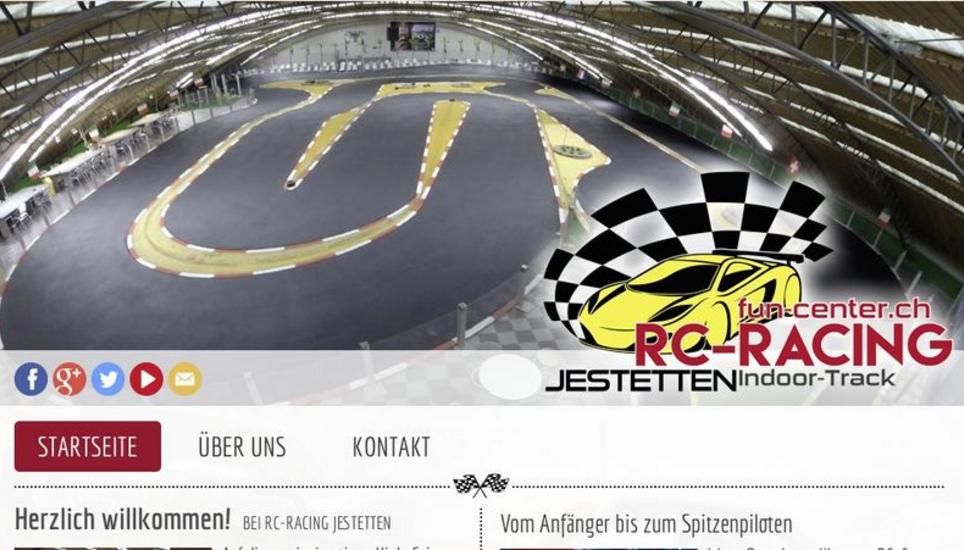 Die Homepage der Jestetter Rennstrecke ist nach wie vor online. Eine Genehmigung für den Betrieb gibt es nicht. Bild: Screenshot Homepage