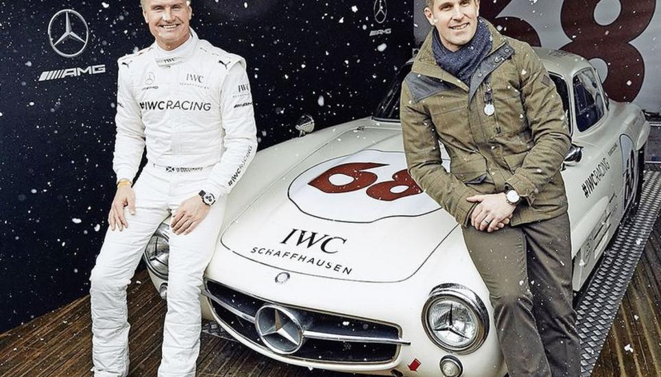 David Coulthard (l.) und IWC-Chef Christoph Grainger-Herr in Goodwood. Bild: zvg